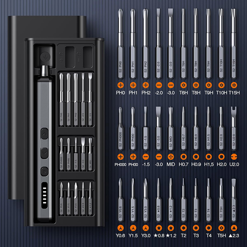 Electric Screwdriver Rechargeable Usb - Juego de destornilladores eléctricos, Kit de