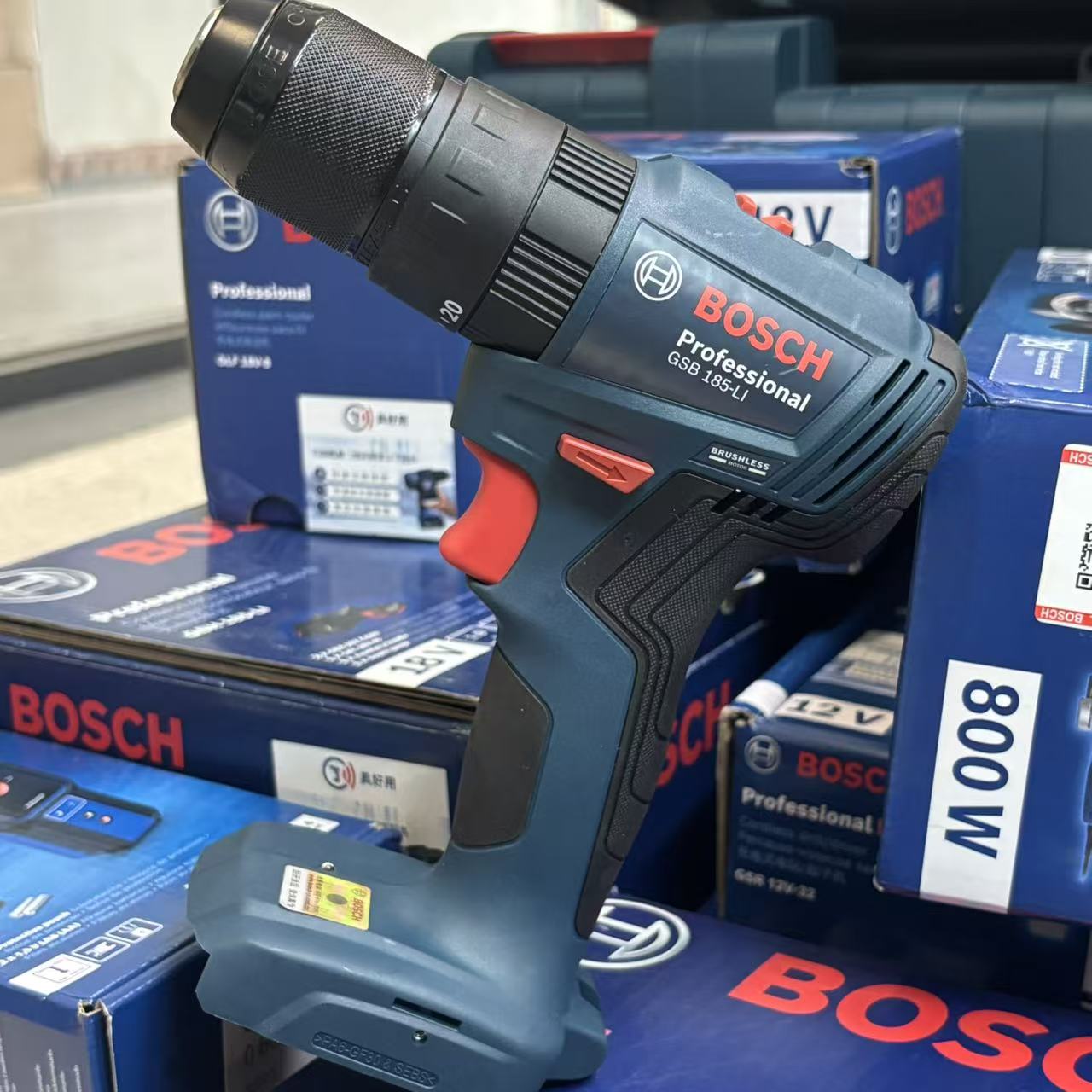 Brushless Cordless Electric Drill 18V - Taladro de impacto inalámbrico Bosch GSB
