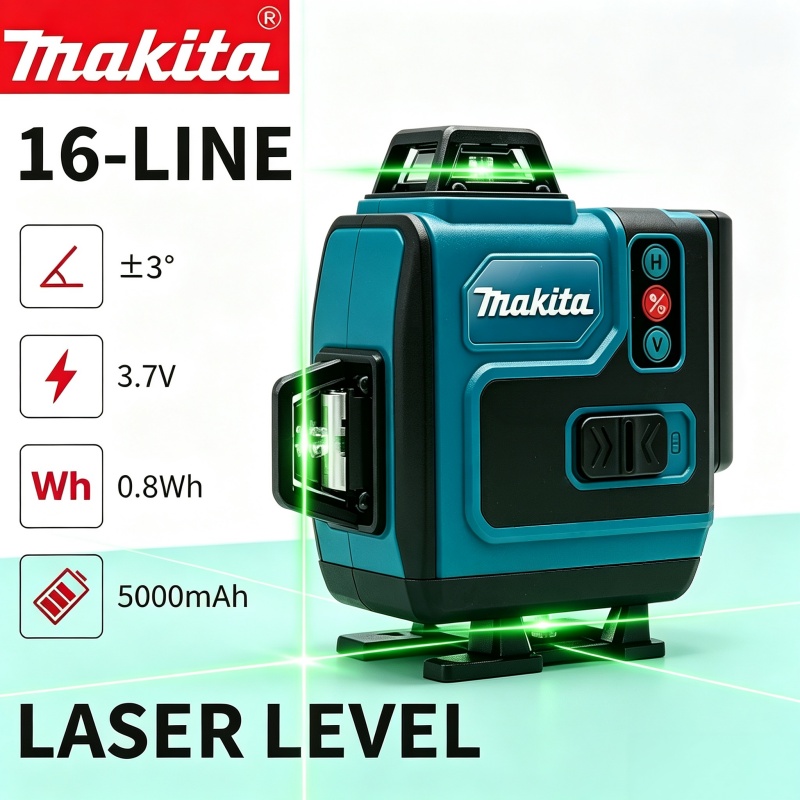 Laser Level 16 Lines 4D Green - Nivel láser 4D autonivelante con haz