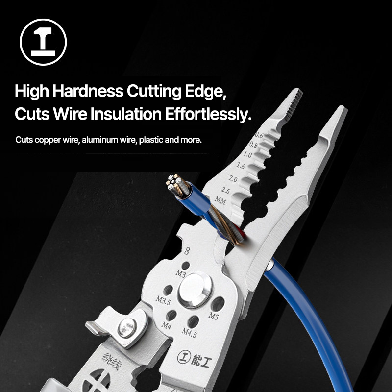 Alicates pelacables, crimpeado - Automatic Wire Stripper Cutter reseña y precio