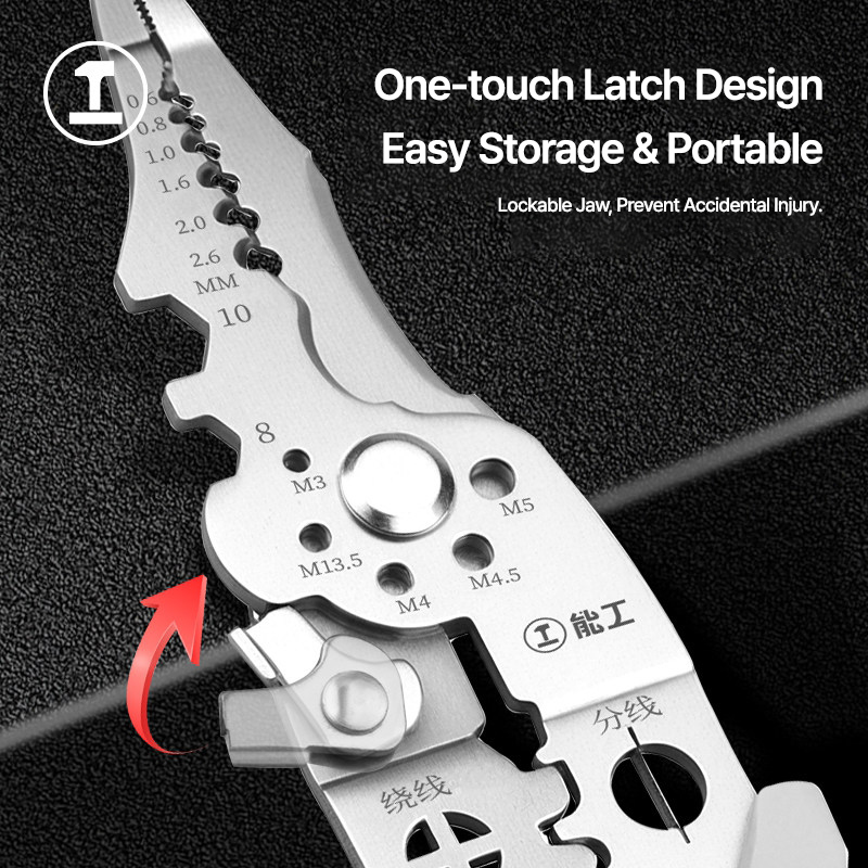 Alicates pelacables, crimpeado - Automatic Wire Stripper Cutter reseña y precio