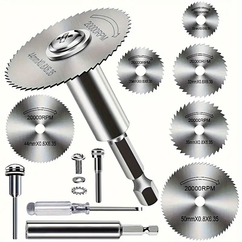 Hojas de sierra de acero de al - Cordless Rotary Tool Kit Accessories reseña y precio