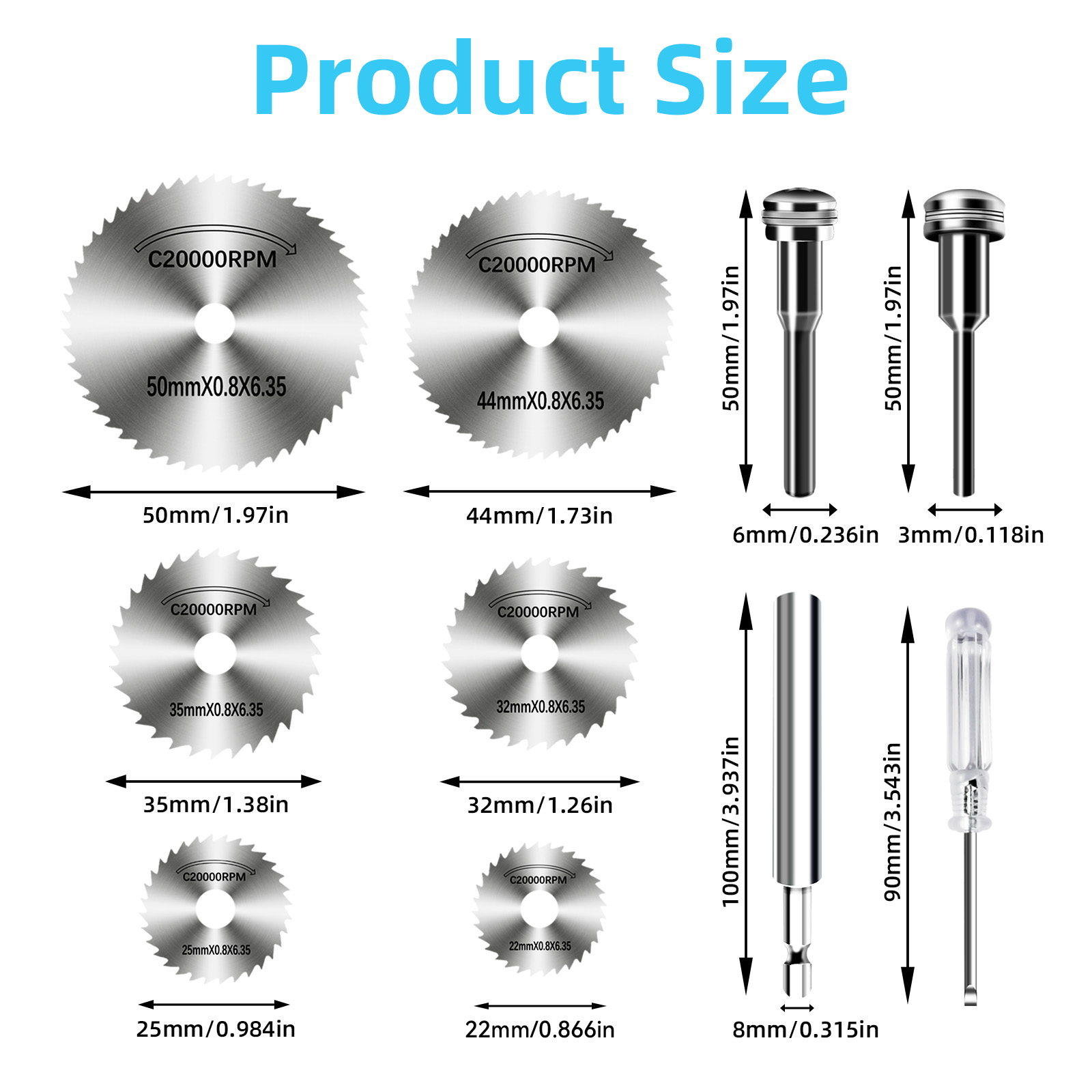 Hojas de sierra de acero de al - Cordless Rotary Tool Kit Accessories reseña y precio