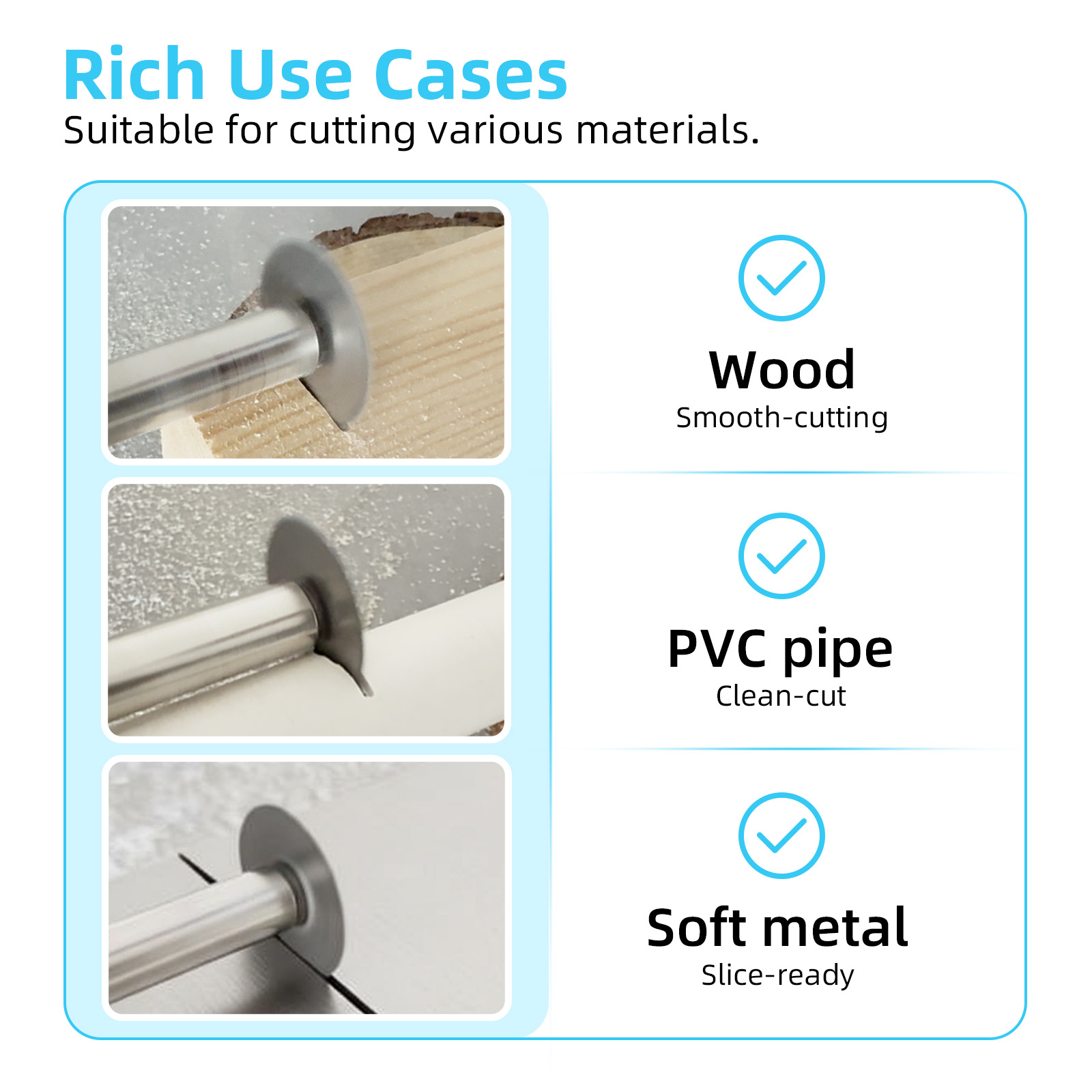 Hojas de sierra de acero de al - Cordless Rotary Tool Kit Accessories reseña y precio