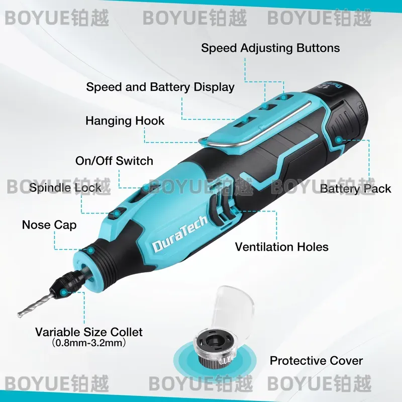 Herramienta Rotativa Inalámbri - Cordless Rotary Tool Kit Accessories reseña y precio