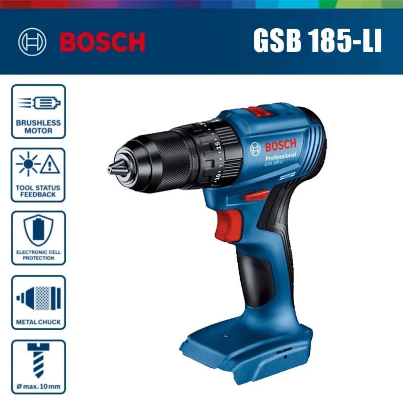 Taladro de impacto inalámbrico - Brushless Cordless Electric Drill 18V reseña y precio