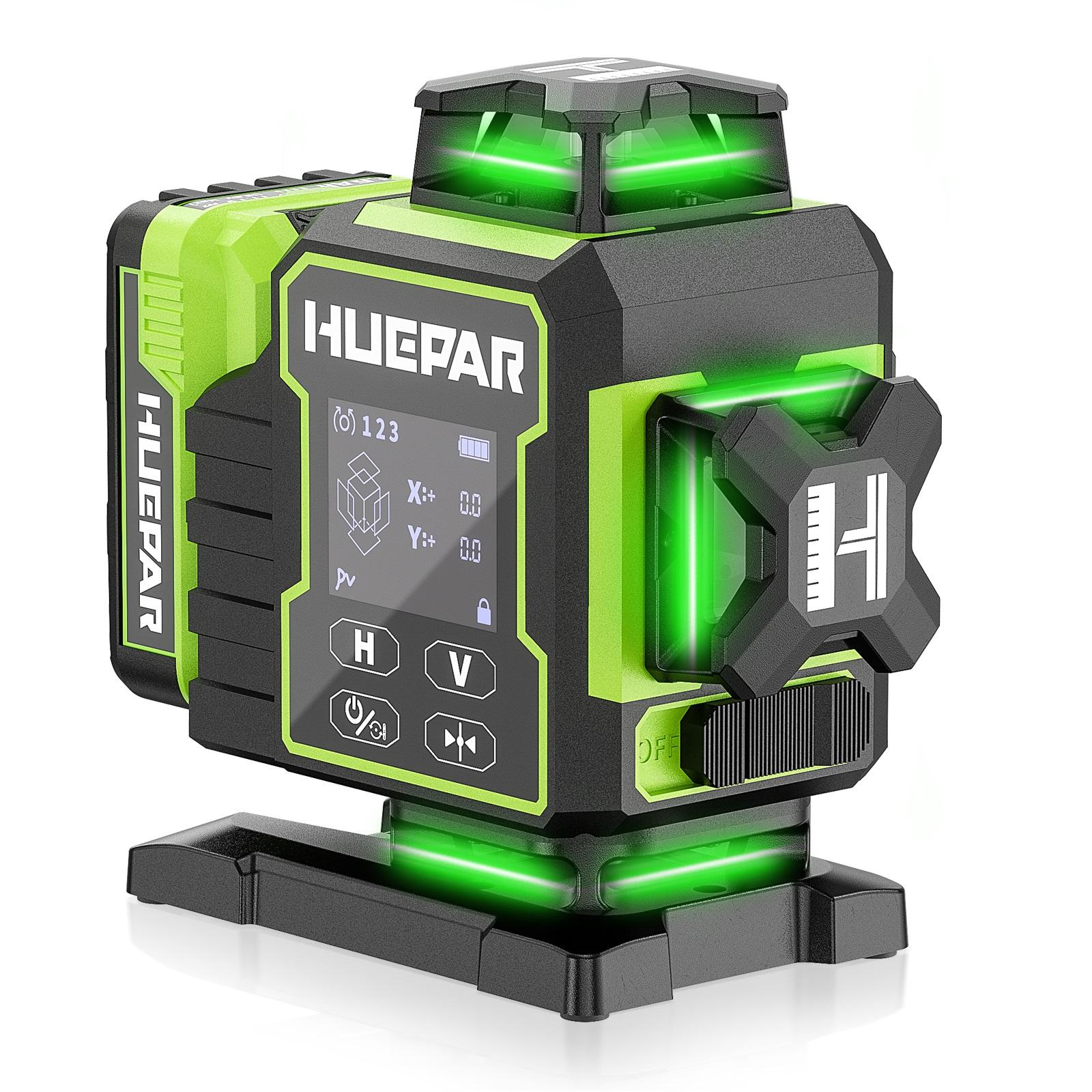 Nivel Láser Verde Huepar W04CG - Laser Level 16 Lines 4D Green reseña y precio