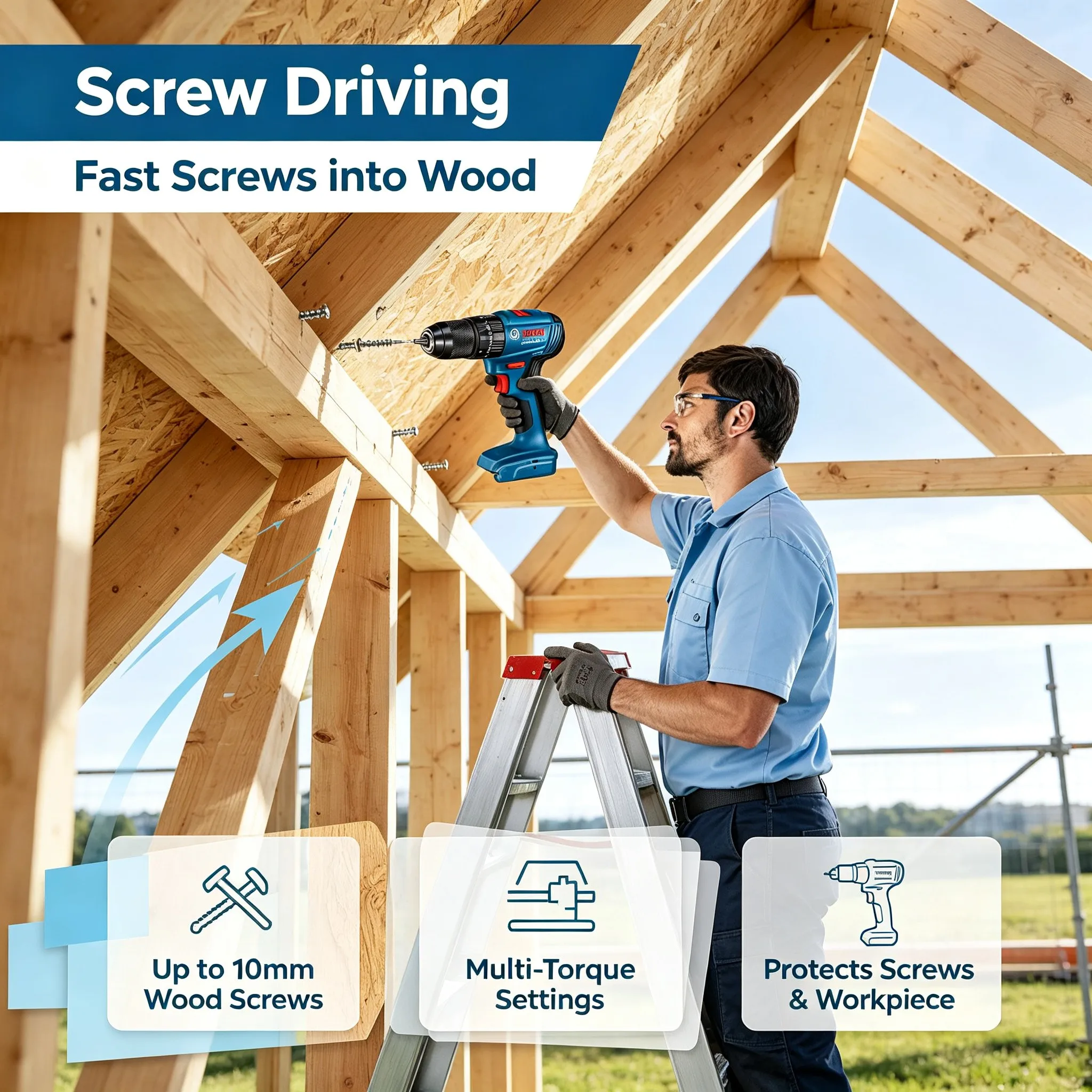 Taladro de impacto inalámbrico - Brushless Cordless Electric Drill 18V reseña y precio