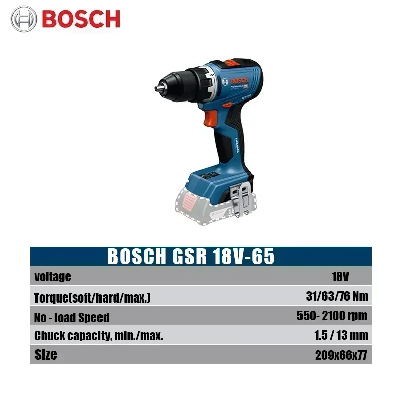 Taladro Inalámbrico Bosch GSR  - Brushless Cordless Electric Drill 18V reseña y precio