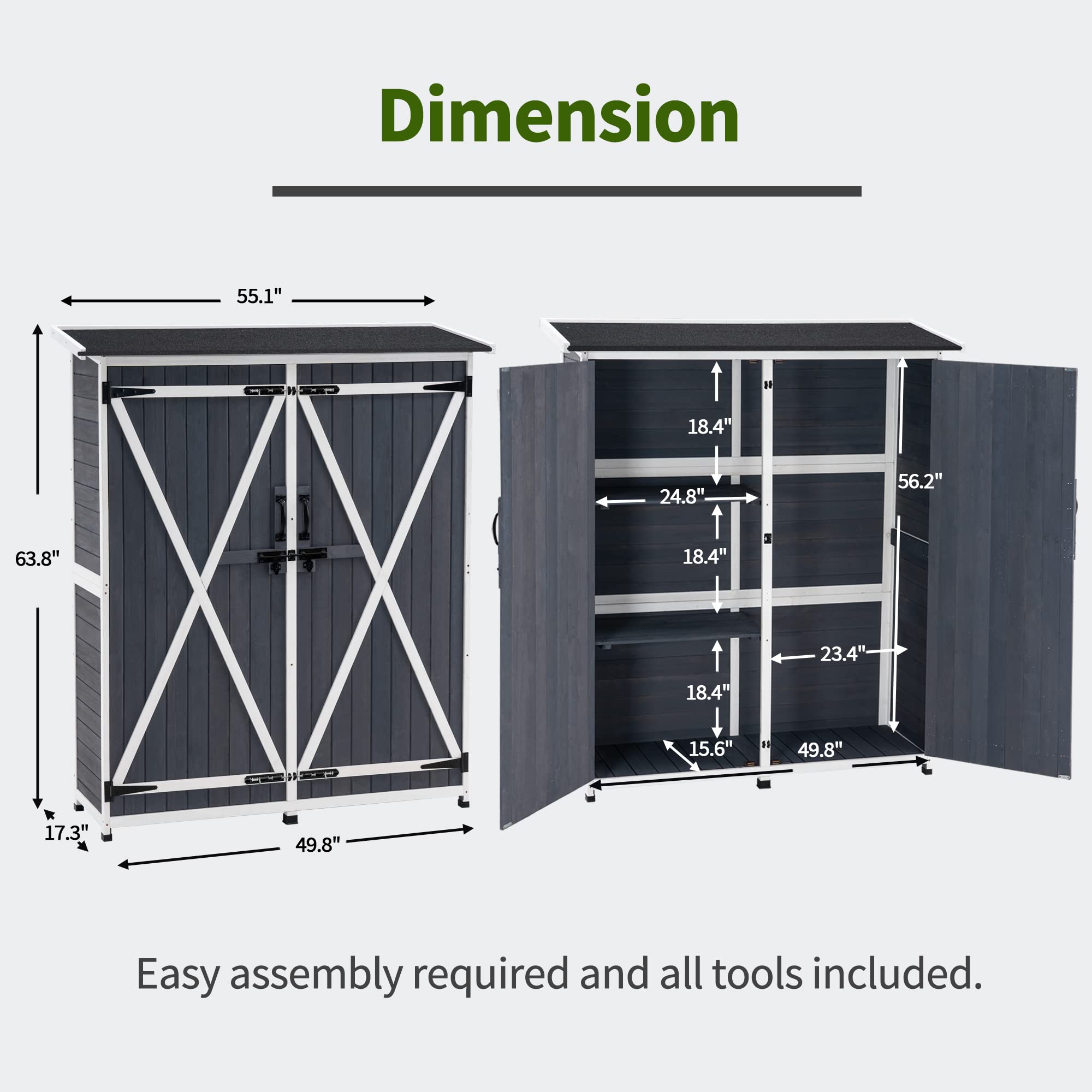 Armario de almacenamiento para - Garden Tools reseña y precio