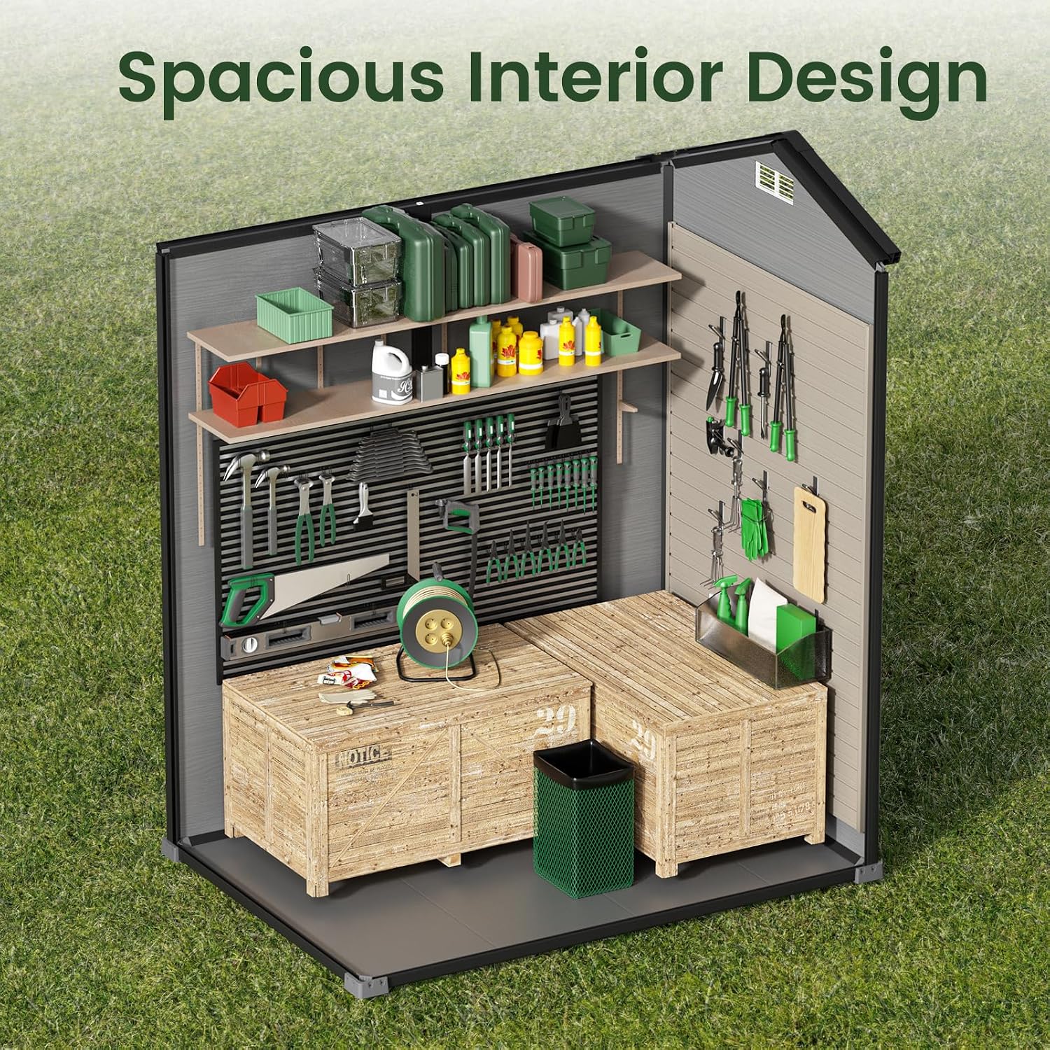 Caseta de almacenamiento para  - Garden Tools reseña y precio