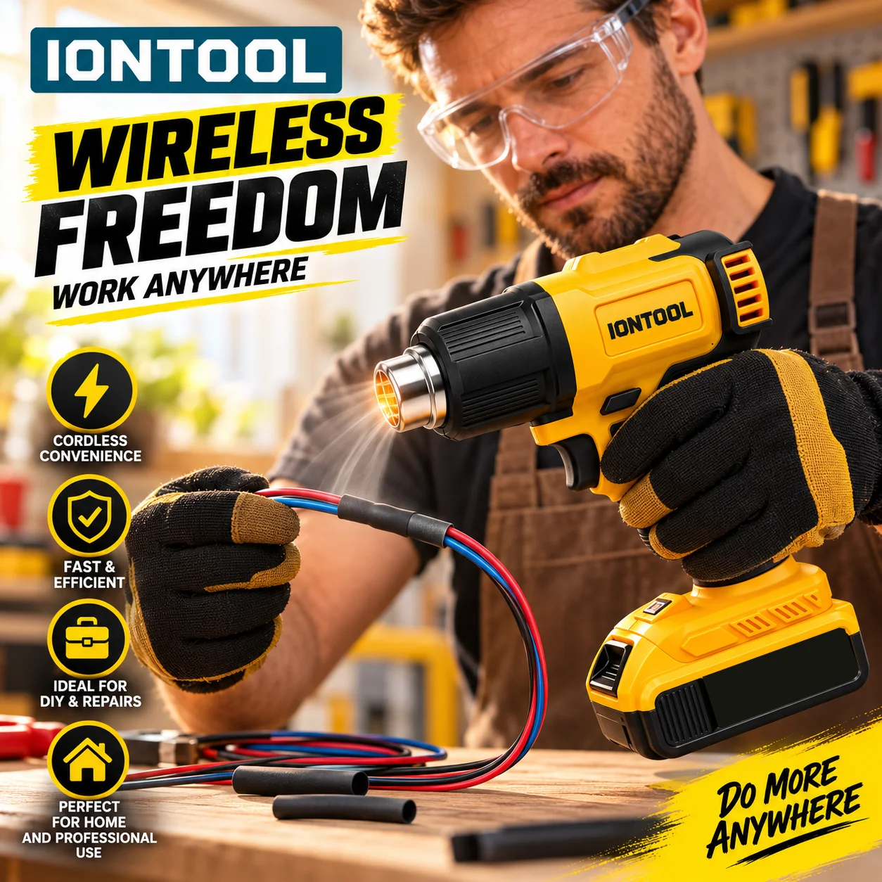 Pistola de calor inalámbrica I - Cordless Heat Gun For Shrink Tubing reseña y precio