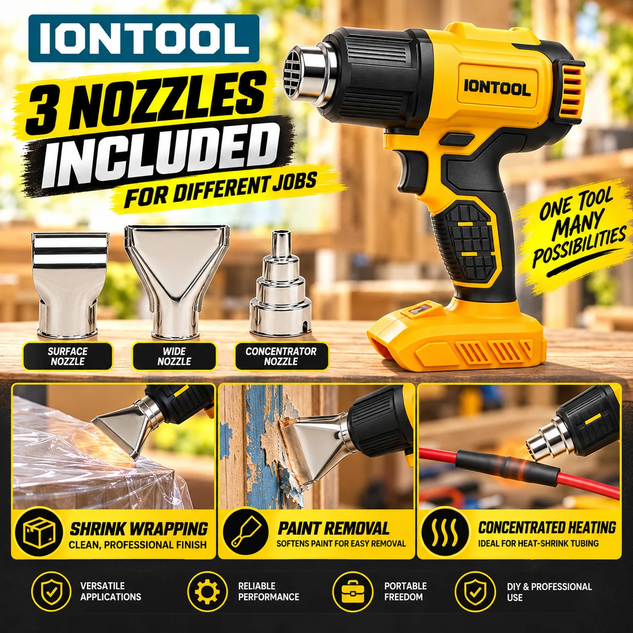 Pistola de calor inalámbrica I - Cordless Heat Gun For Shrink Tubing reseña y precio