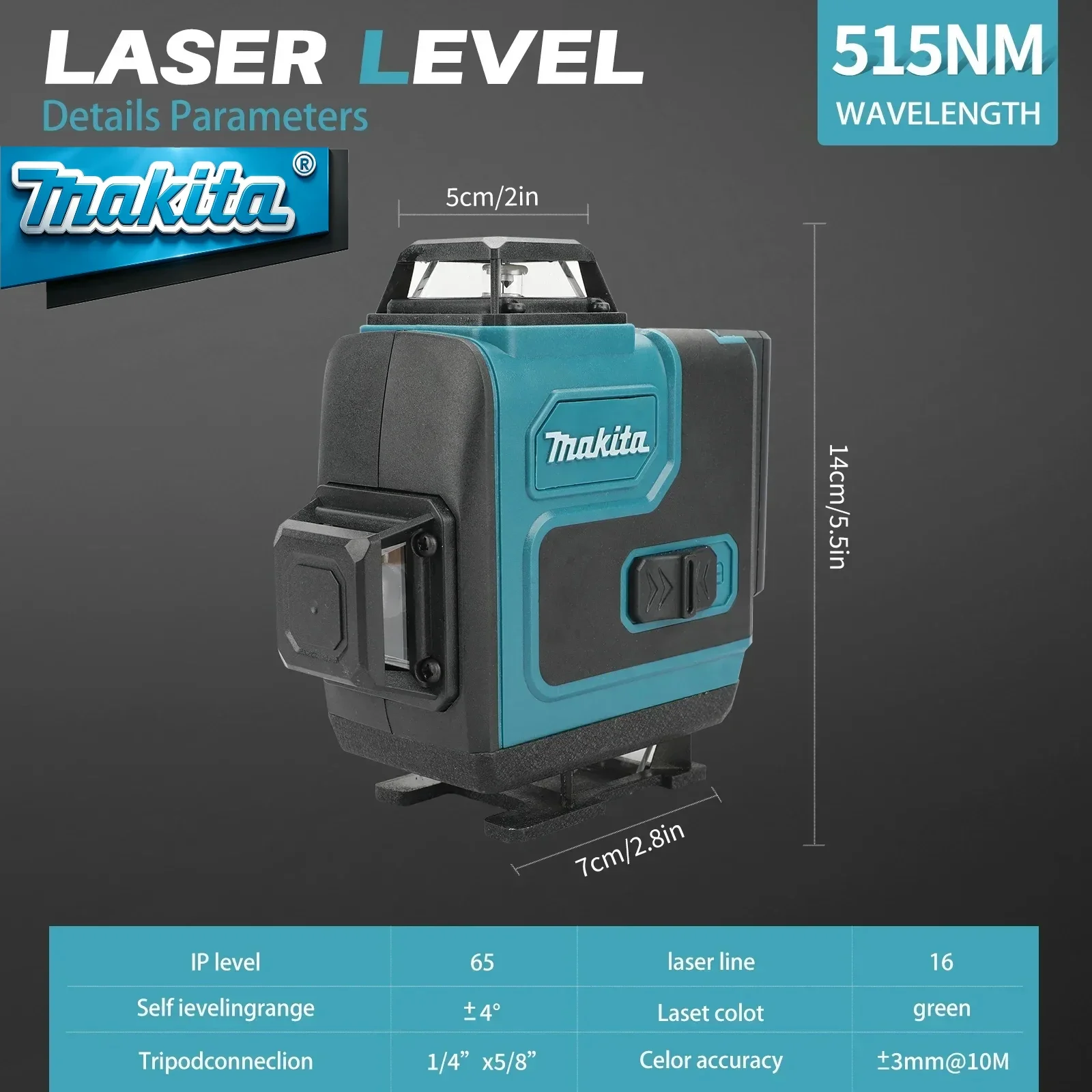 Nivel láser 4D autonivelante c - Laser Level 16 Lines 4D Green reseña y precio