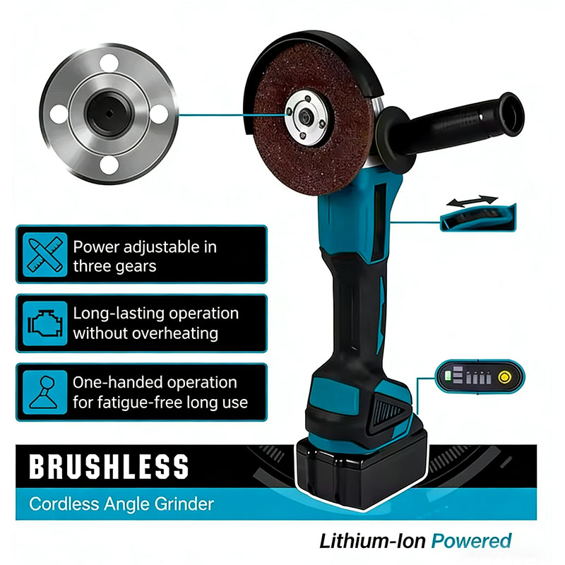 Amoladora Angular Eléctrica In - Brushless Angle Grinder Battery Powered reseña y precio